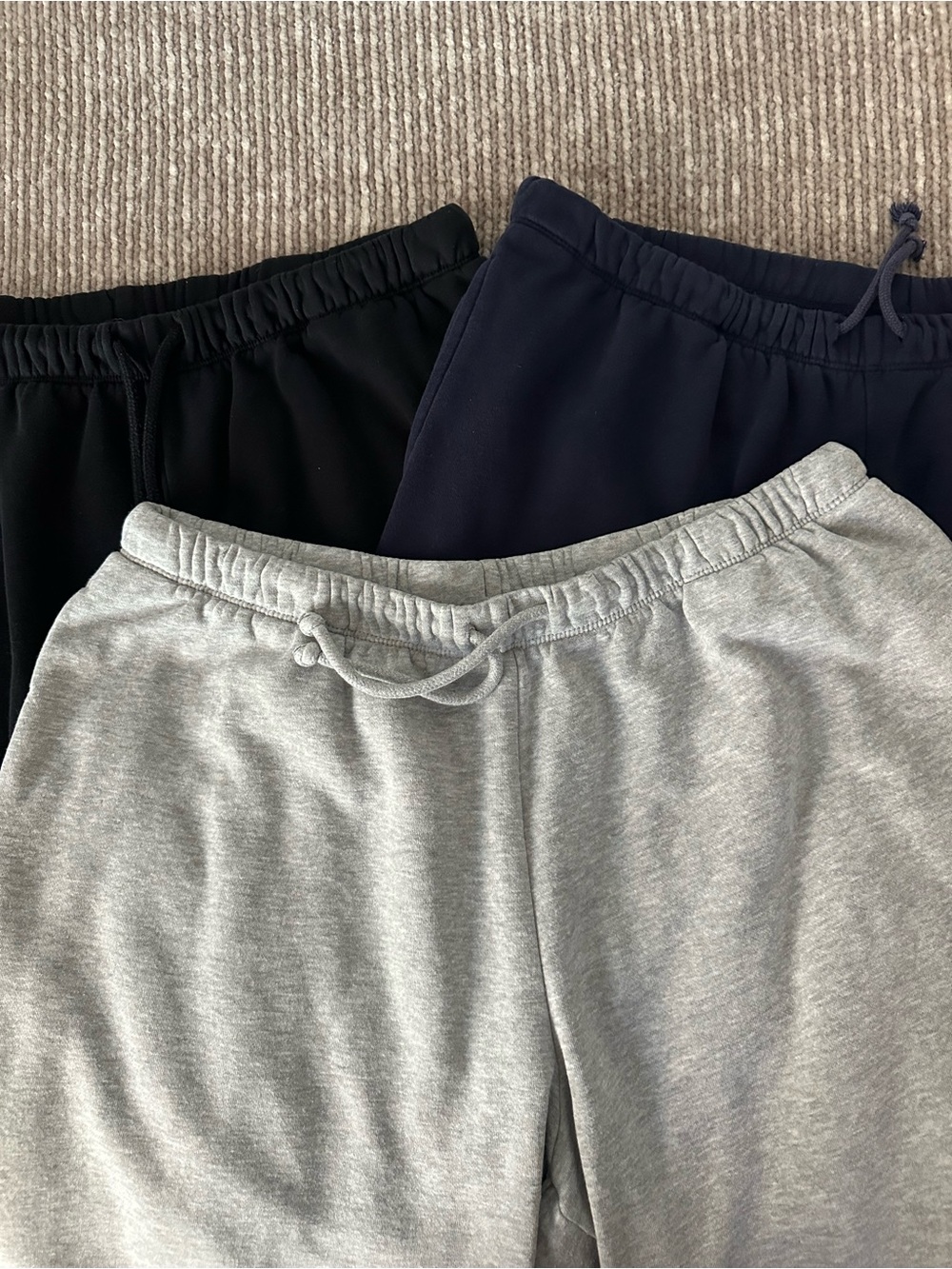 3pk H&M Women’s wide leg high rise sweats, size L